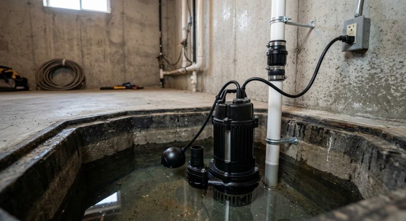 Drainage Pump Installation in Warwick, RI