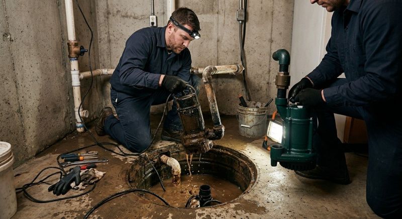 Sump Pump Relocation in Mobile, AL