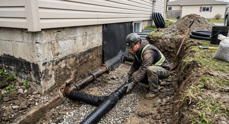 Weeping Tile Repair in Warwick, RI