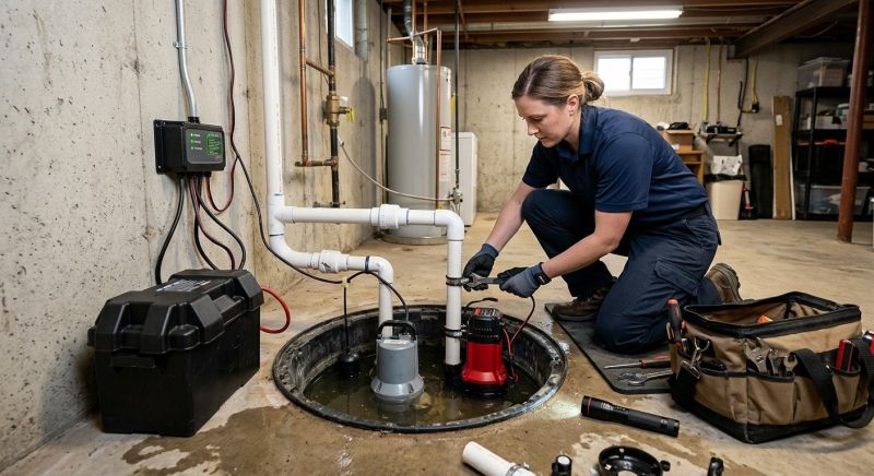 Basement Sump Pump Service in Warwick, RI