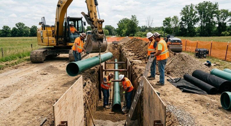 Gas Line Excavation in Houston, TX
