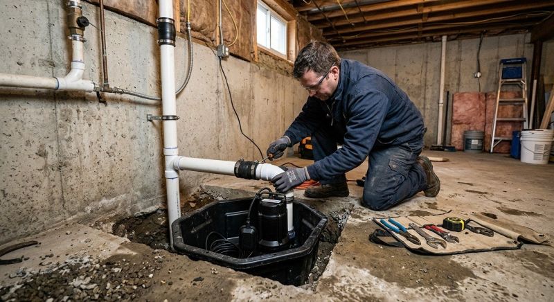 Sump Pump Relocation in Boston, MA