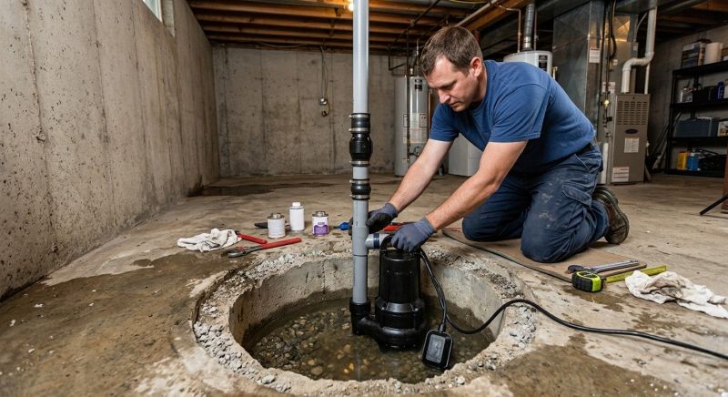 Sump Pump Relocation in Warwick, RI